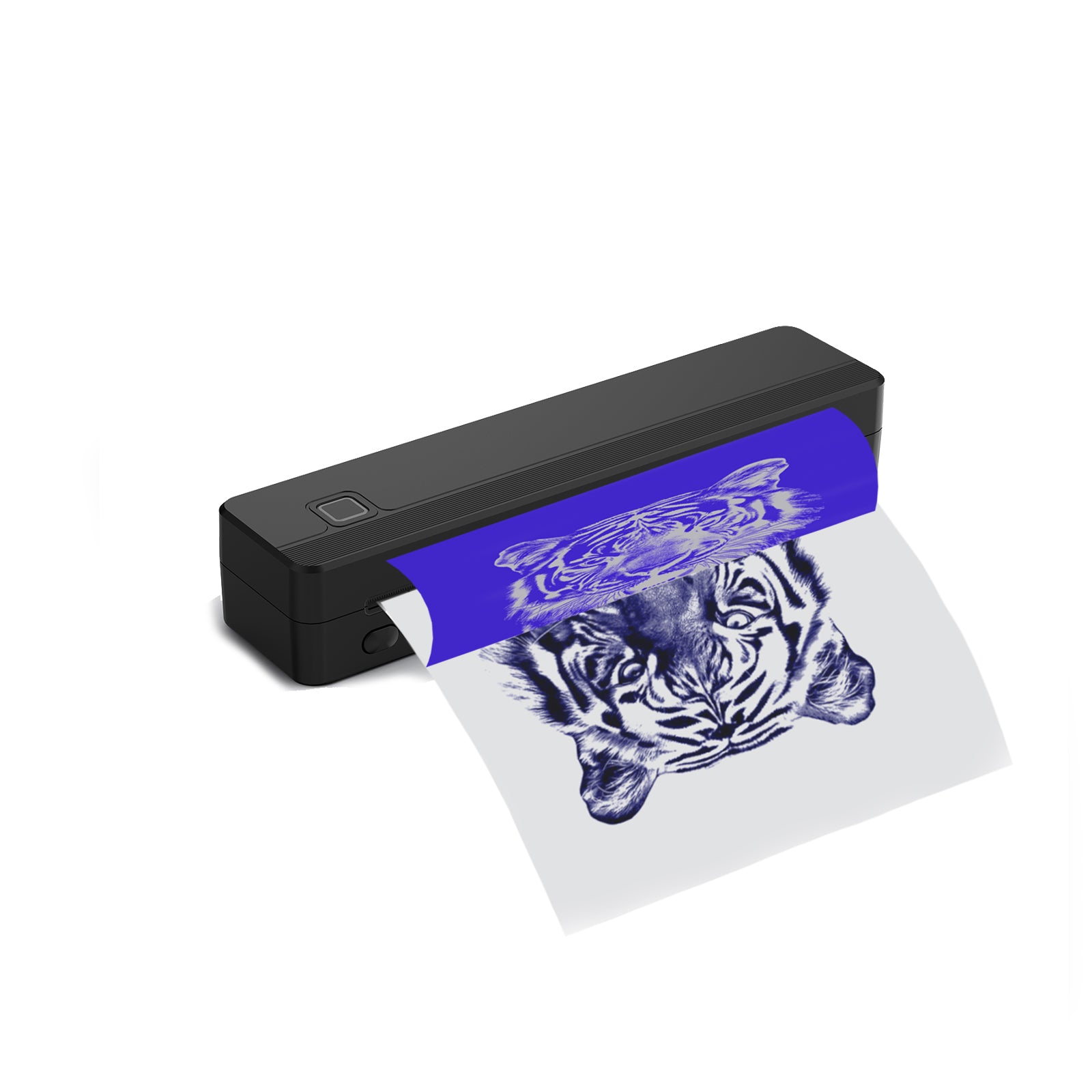 Tattoo template printer, wireless thermal tattoo printer, includes 20 transfer sheets, compatible with Android and iOS phones/tablets and PCs, suitable for tattoo artists and beginners (black).
